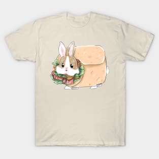 Rabbit and Kebab _ Bunniesmee cute Food T-Shirt